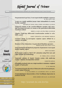 					View Vol. 40 No. 1 (2013): Kuwait Journal of Science
				