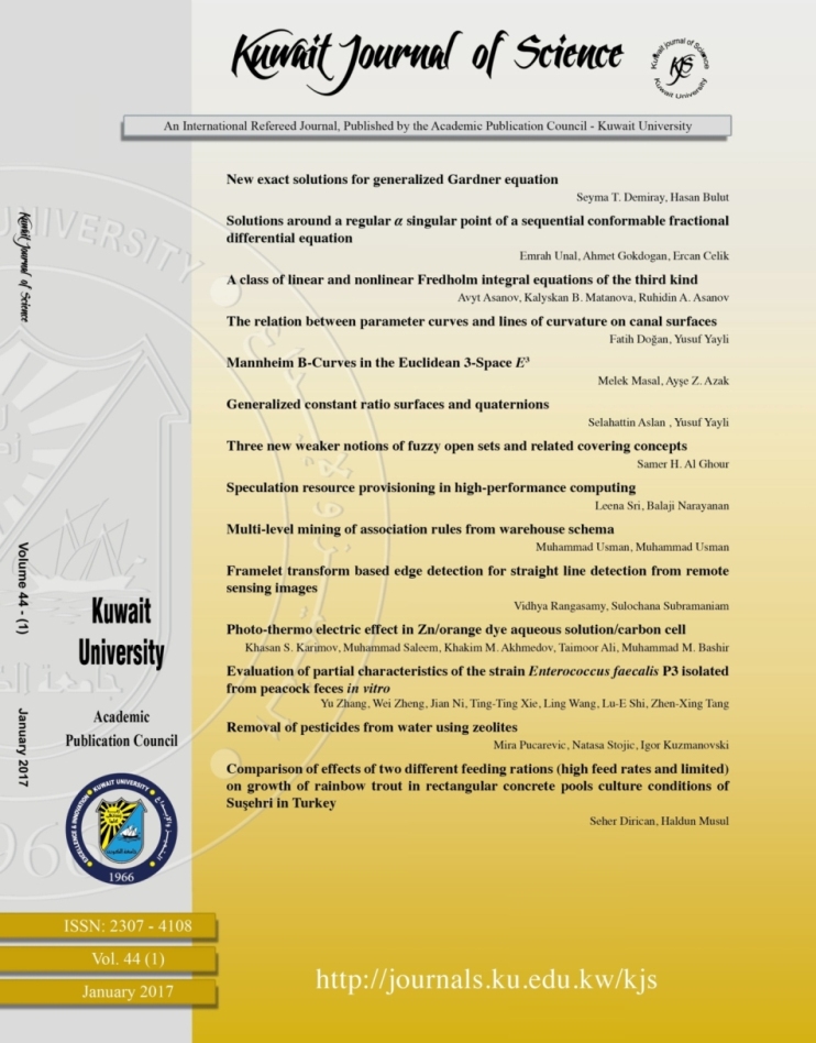 					View Vol. 44 No. 1 (2017): Kuwait Journal of Science
				