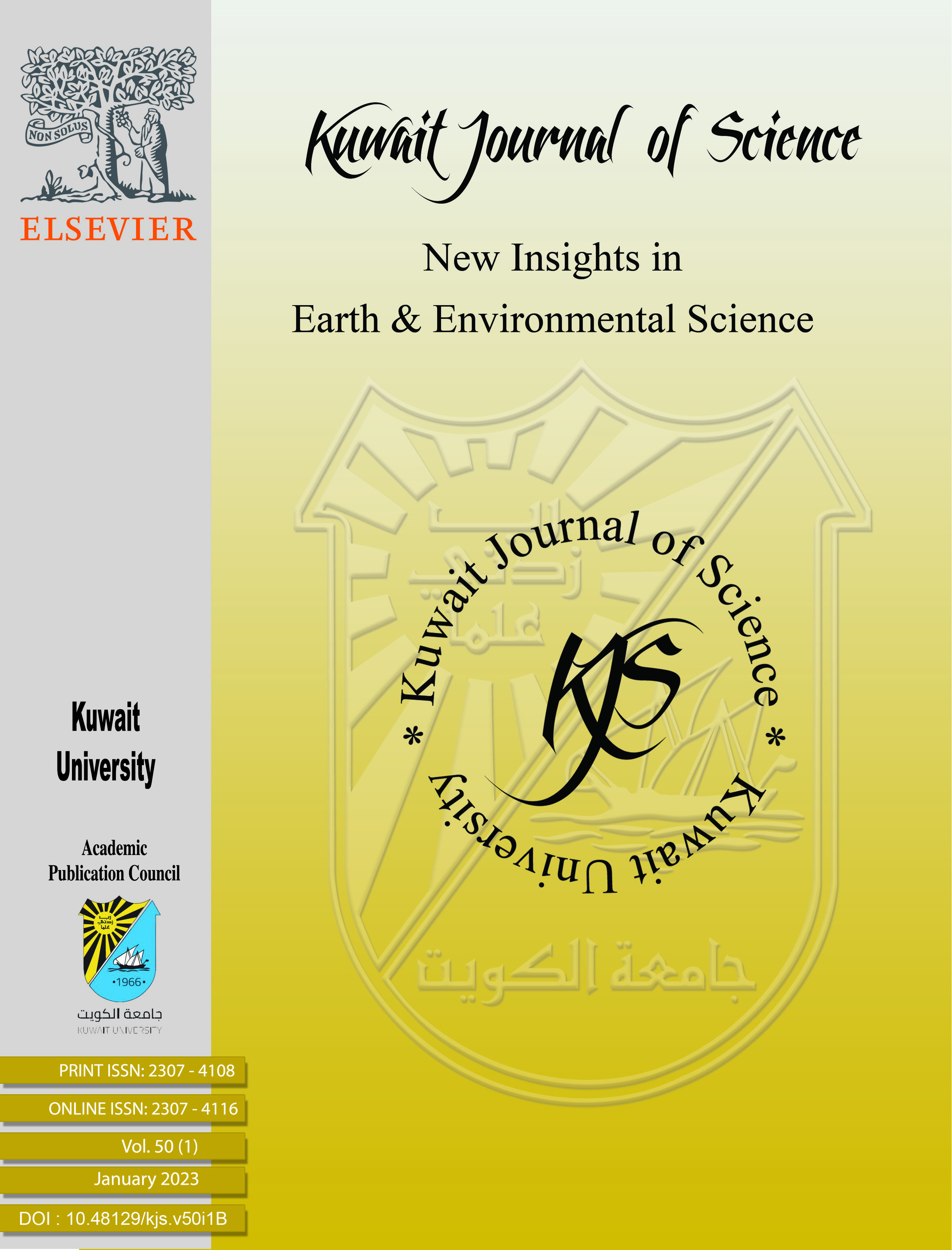 					View Vol. 50 No. 1B (2023): Kuwait Journal of Science
				